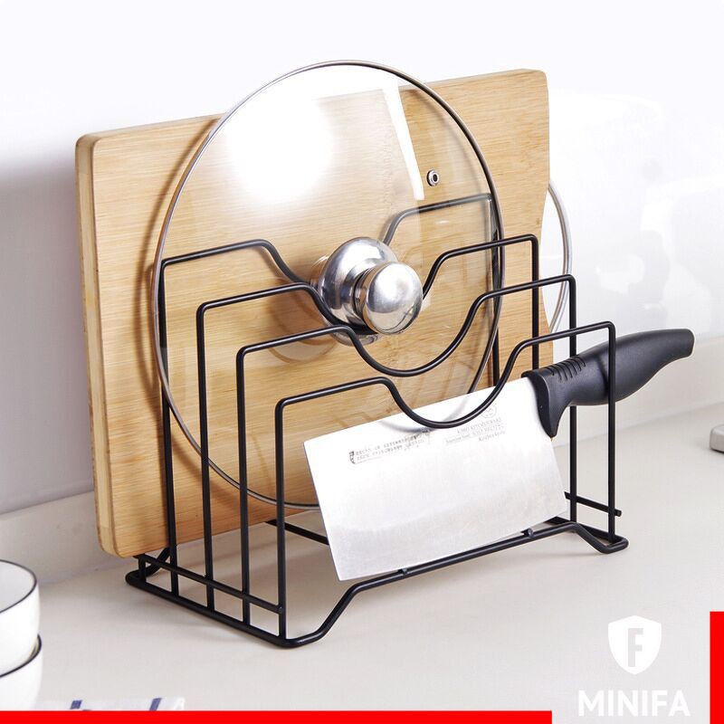 Kệ Để Nắp Nồi Gác Dao Thớt Đa Năng