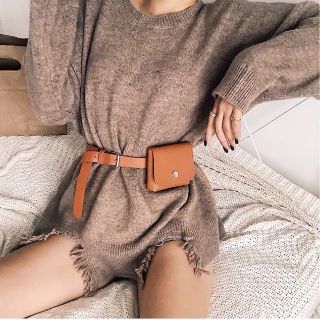 Túi belt bag đeo bụng mini mẫu mới ( sẵn trắng)