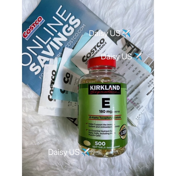 Viên Bổ Sung Vitamin E Kirkland - Bill Costco Mỹ Ship Air