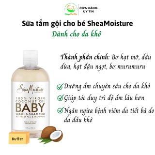 Sữa tắm gội Shea Moisture cho bé.