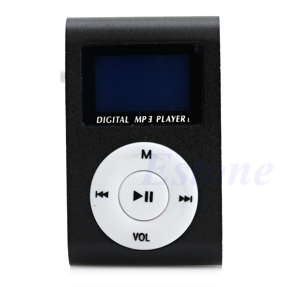 MÀY NGHE NHẠC VỎ NHÔM-Máy nghe nhạc MP3 mini màn hình LCD hỗ trợ Micro SD TF 16GB giao diện sạc USB