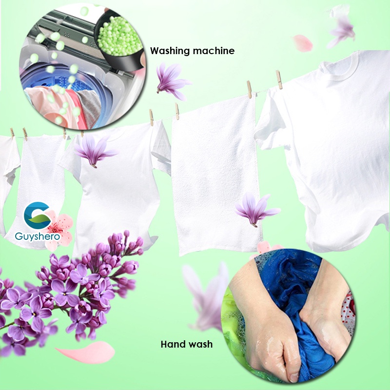 Chai hạt thơm giặt quần áo GUYSHERO sử dụng cho máy giặt tạo hương thơm thoải mái chất lượng cao 200g