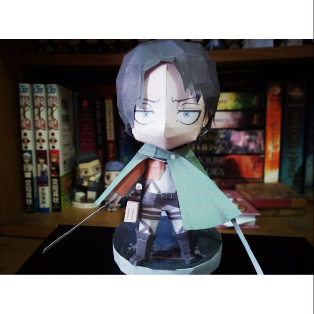 Mo Hinh Giấy Anime Attack On Titan Chibi Levi Ackerman Shopee Việt Nam