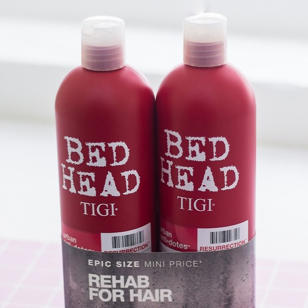 Cặp Dầu Gội Và Dầu Xả Tigi Bed Head Resurrection Shampoo &amp; Conditioner 750ml Đỏ