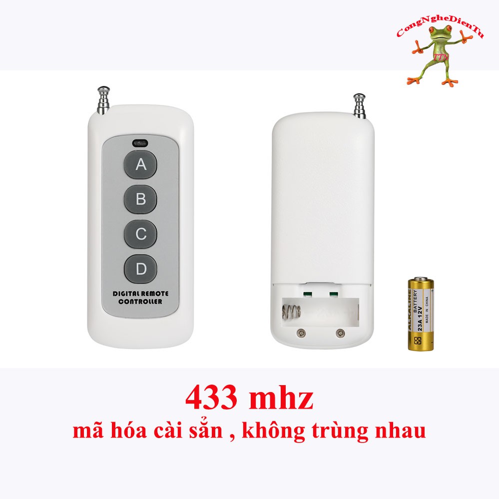 Mạch THU rf remote PHÁT rf 433mhz
