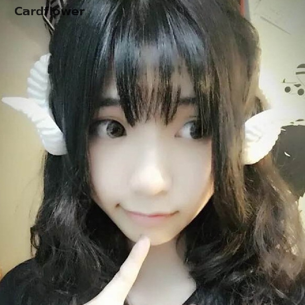 &lt; Cardflower &gt; Kẹp Tóc Hình Sừng Quỷ Hóa Trang Halloween Phụ Kiện Hóa Trang Dự Tiệc