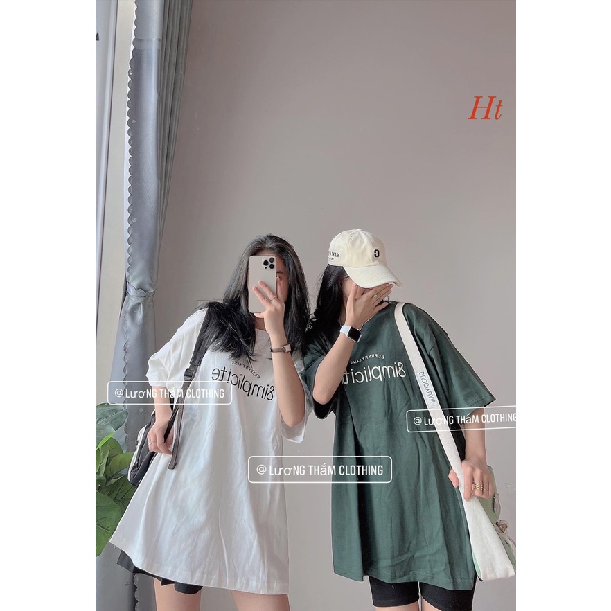 Áo phông chữ Simpli .Áo Thun Nữ Chất Cotton su From rộng