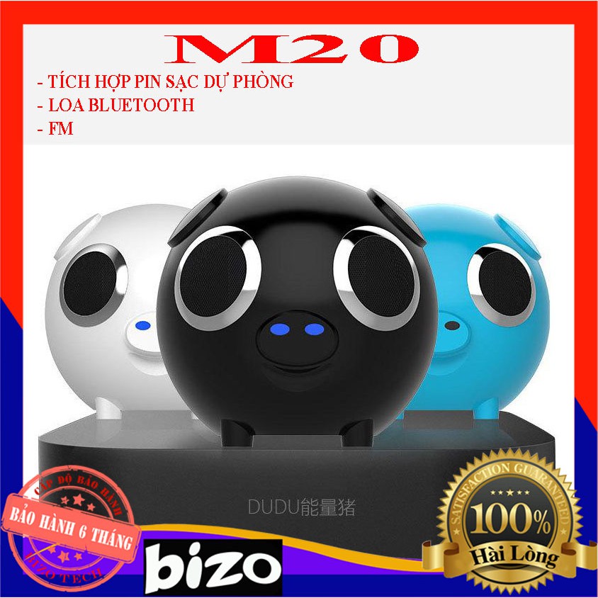 [CAO CẤP - BẢN HOT 2020] Loa bluetooth, loa không dây M20 kiêm Pin sạc dự phòng