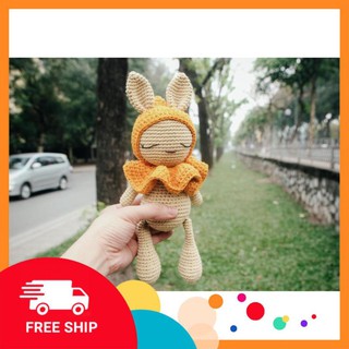 [Xả Hàng] Thú bông tặng bé – Thỏ cổ bèo – Toys made by The Bunny