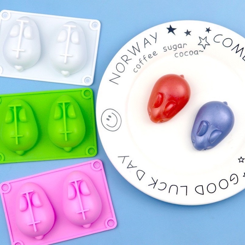 Khuôn silicon làm bánh pudding,làm thạch,đậu hũ hình thỏ
