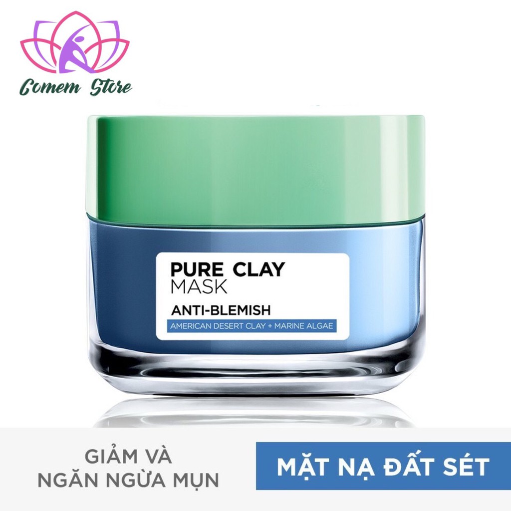 Mặt nạ đất sét thanh lọc da L'Oreal Paris Pure Clay Mask 50g