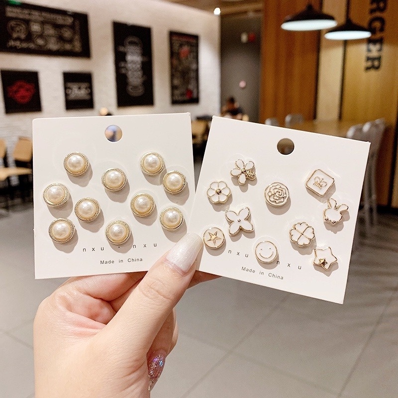 Set 20 Ghim Cài Áo Đính Ngọc Trai Nhân Tạo Thời Trang