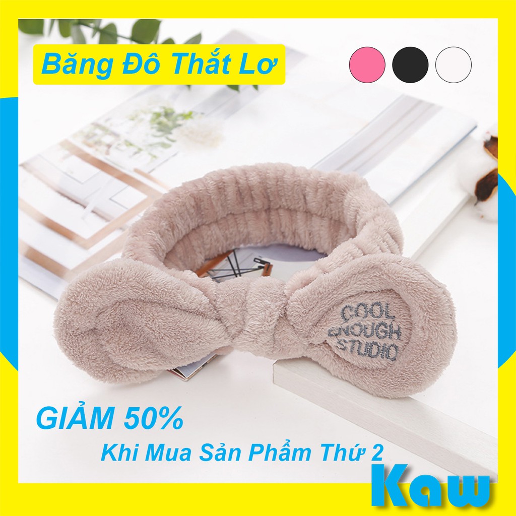 Băng đô lông cừu, băng đô thắt lơ rửa mặt