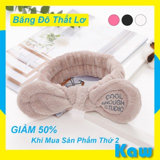 Băng đô lông cừu, băng đô thắt lơ rửa mặt
