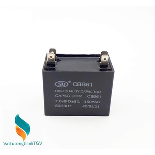 Tụ quạt CBB61 loại 7mF +5%