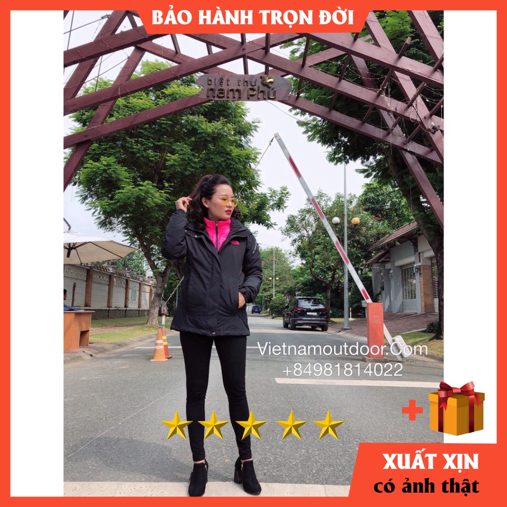 Áo khoác nữ N.F. 3 in 1 lông vũ SIÊU ĐẸP BẢO HÀNH TRỌN ĐỜI