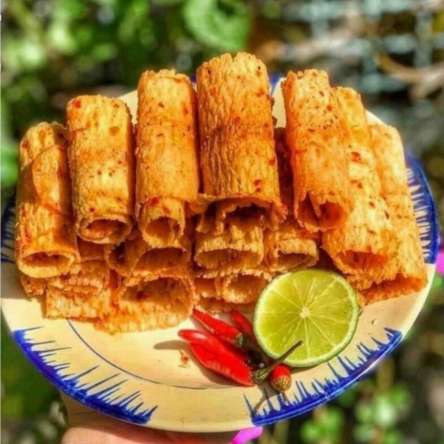 Khô Mực Cán Tẩm Vị Đậm Đà Dai Ngon 200g, Đồ Ăn Vặt Mực Khô Ướp Gia Vị Mường Then