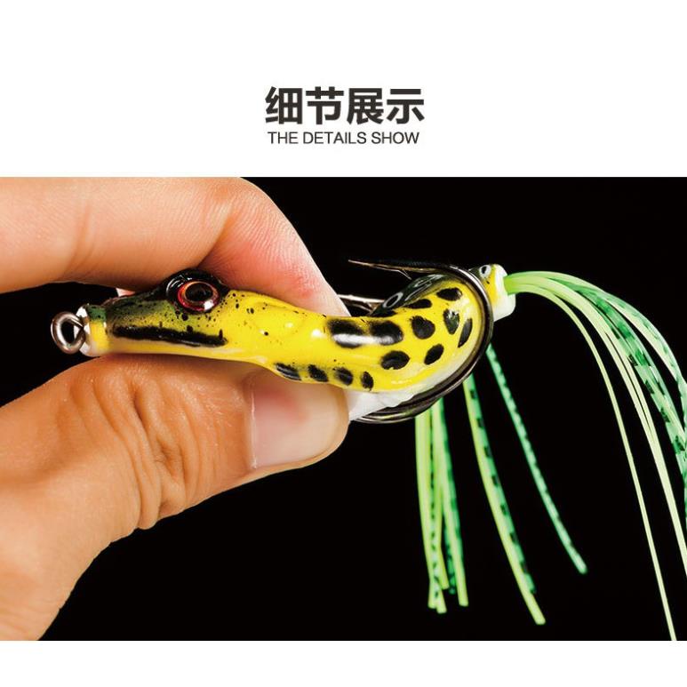 Mồi câu lure có thìa Nhái hơi câu cá lóc, chuối sộp siêu rẻ MG7 đồ câu FISHING_HD