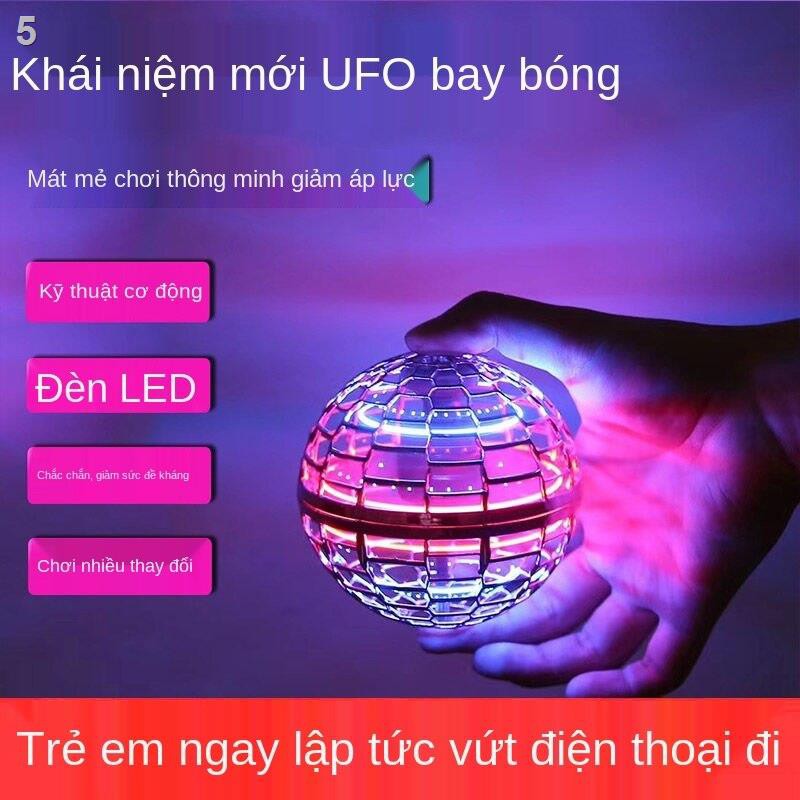 Quả cầu bay ma thuật cảm ứng máy con quay hồi chuyển ngón tay công nghệ UFO đồ chơi giải nén