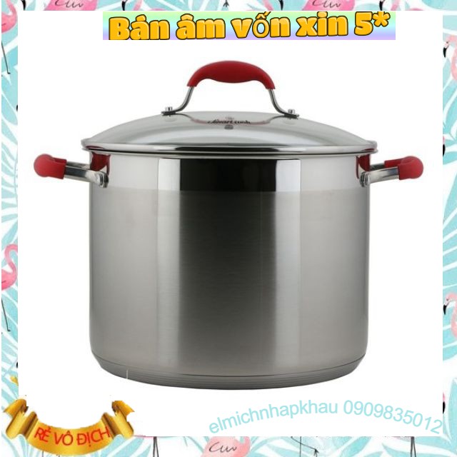 NỒI LUỘC GÀ ELMICH SMARTCOOK 5 ĐÁY VUNG KÍNH EL3140 - 28CM / SM3141 - 30CM XUẤT XỨ CỘNG HÒA SÉC