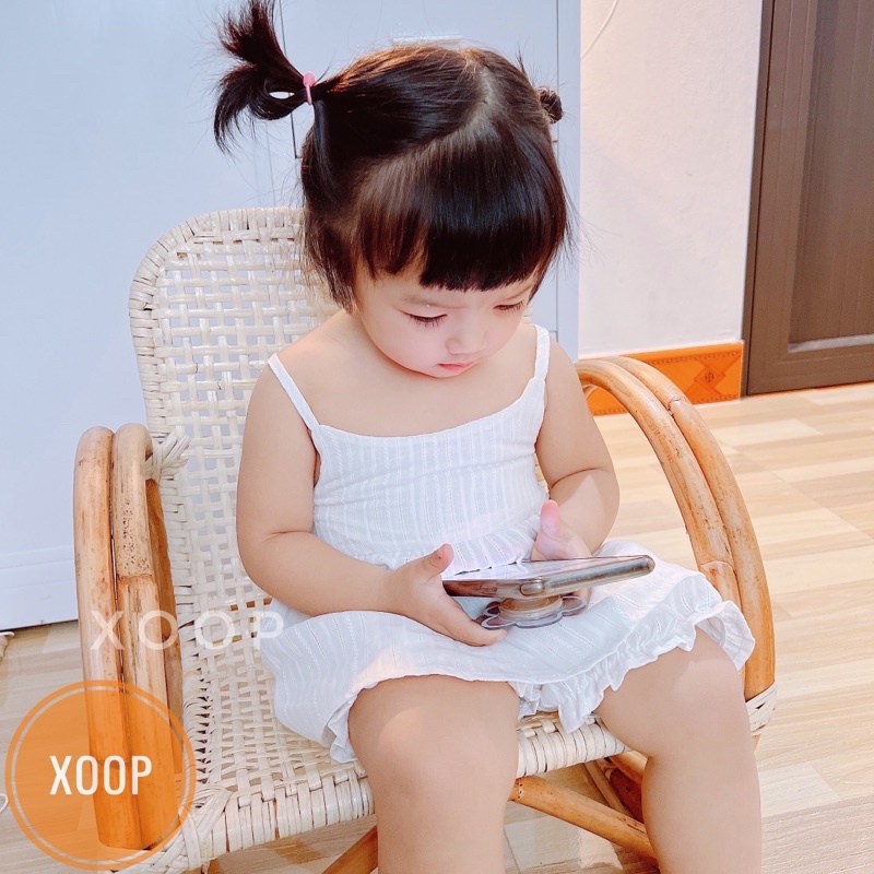 Bộ 2 dây chéo lưng chất thô xịn đẹp cho bé gái siêu mát