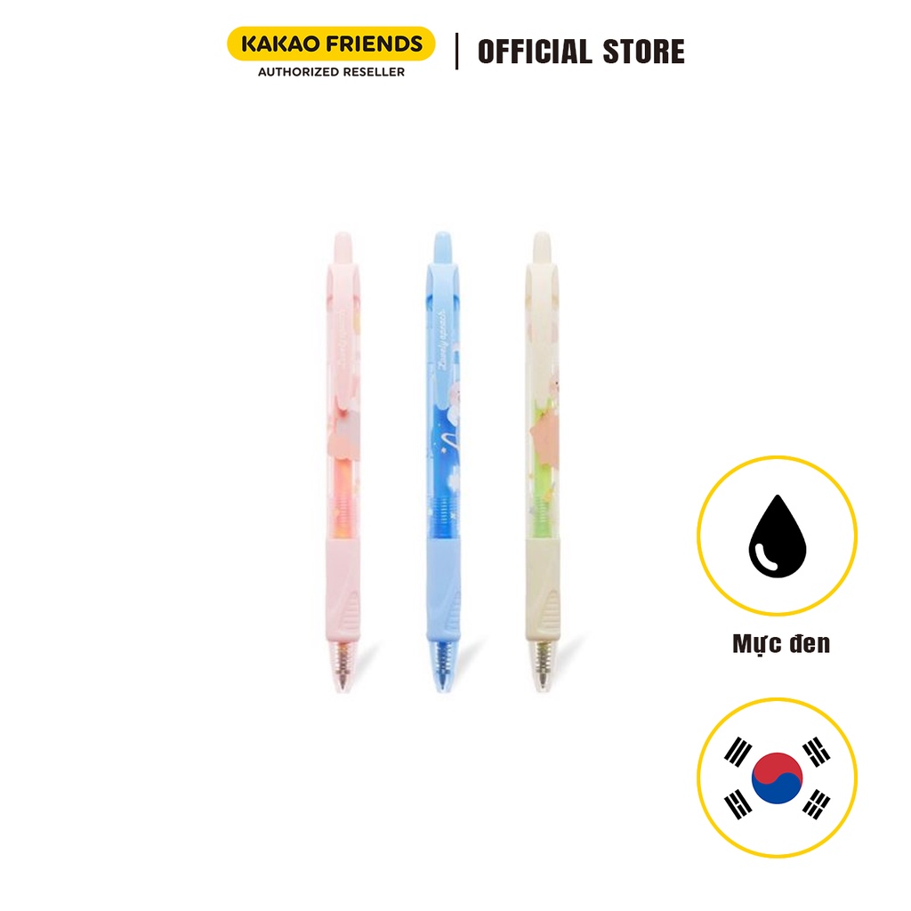 Set 3 Bút Bi Cầu Vồng Kakao Friends Lovely Apeach