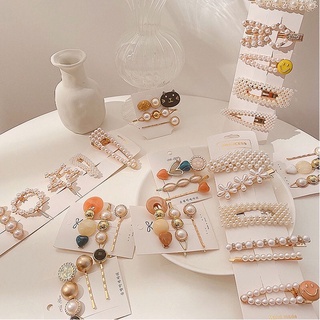 Set kẹp tóc mái đính đá phong cách Hàn quốc