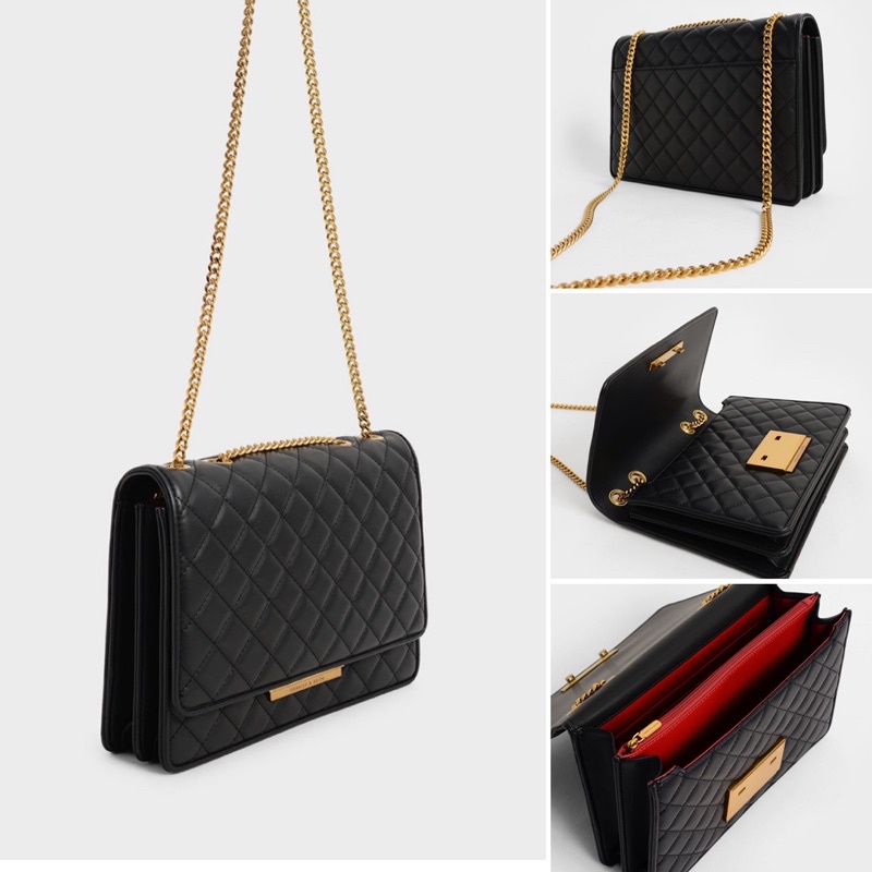 [Auth] Túi xách nữ công sở cao cấp quilted chain bag CnK