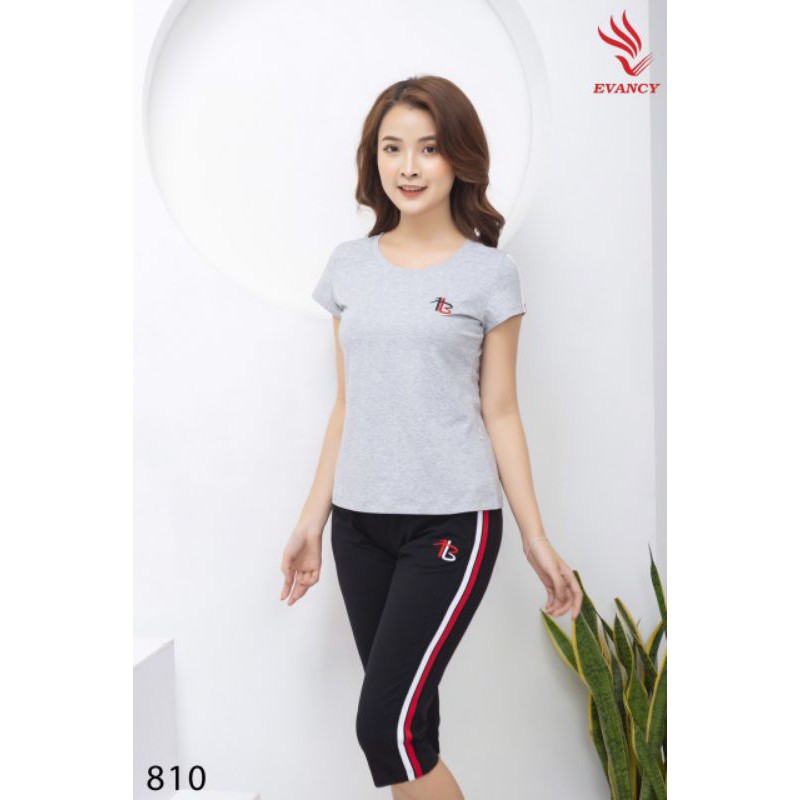 [XẢ HÀNG TOÀN SHOP] Bộ thể thao mặc nhà mùa hè Evancy 810