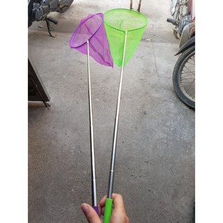 Vợt Bắt Cá Cảnh Kéo Dài 110cm - Chuôi Bọc Nhựa0