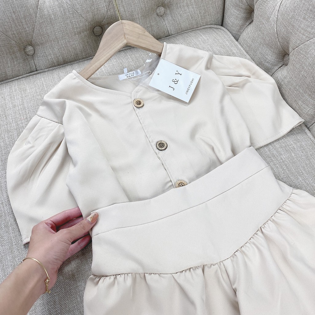 Set đồ nữ cá tính, set quần lửng áo quây đi chơi sang chảnh mùa hè đẹp 8A00181 | BigBuy360 - bigbuy360.vn