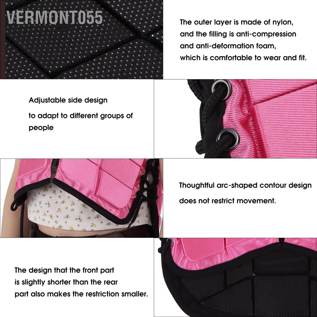 Vermont055 Trẻ em Vest cưỡi ngựa Bọt đệm an toàn Cưỡi Đồ bảo hộ Bảo vệ cơ thể Màu hồng