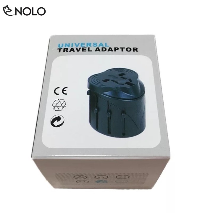 Bộ Phích Cắm Adapter ADV03 Đa Năng Chuyển Đổi Ổ Cắm US Mỹ, Anh, EU, AUS Có Thêm Cổng Sạc USB Du Lịch Tiện Dụng