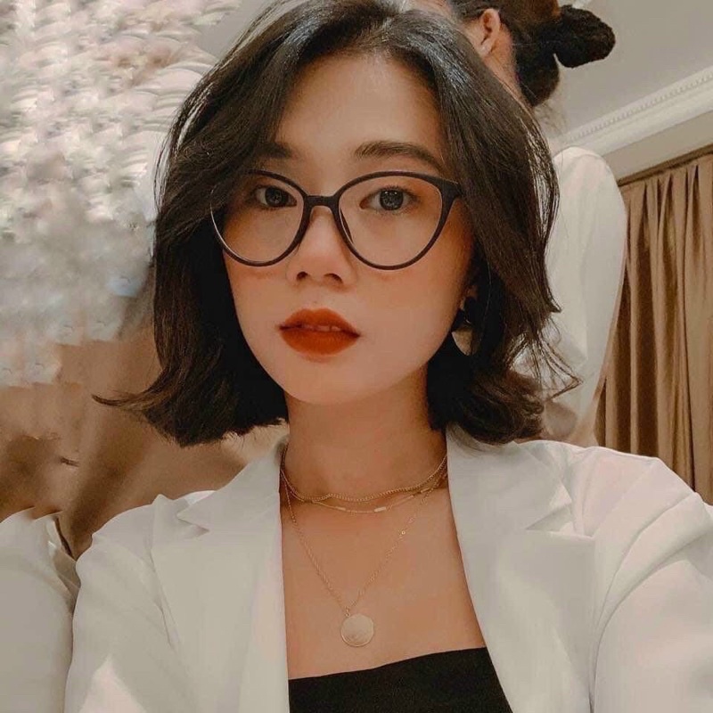 [ RẺ VÔ ĐỊCH ] Gọng kính mắt mèo Hàn Quốc  đủ màu T2383 nhận cắt mắt cận loạn theo yêu cầu