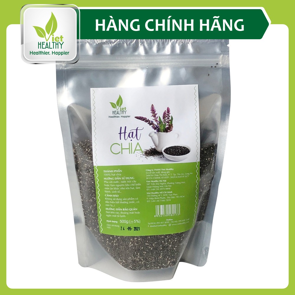 Combo Smoothie 1: Hạt Chia + Yến Mạch 500g Viethealthy | BigBuy360 - bigbuy360.vn