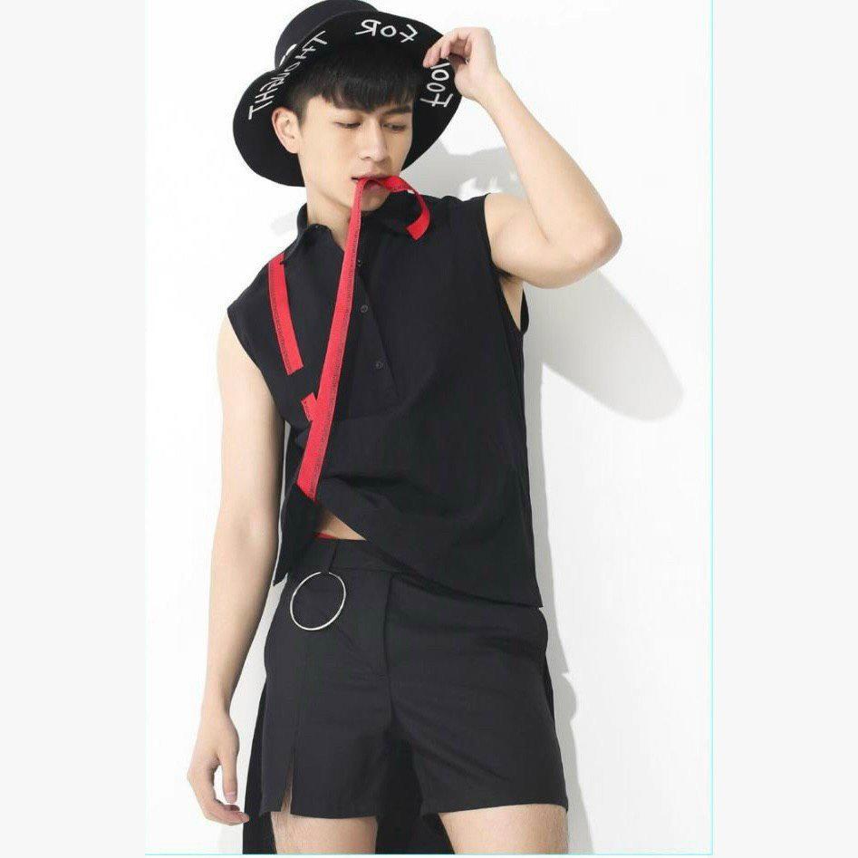 Quần Shorts nam phối Ring form ngố