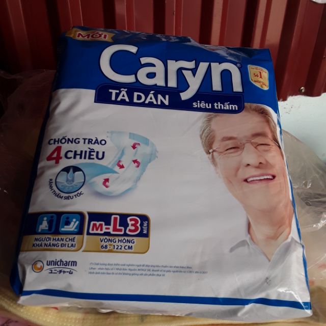 Tã dán Caryn ML ( 3 miếng)