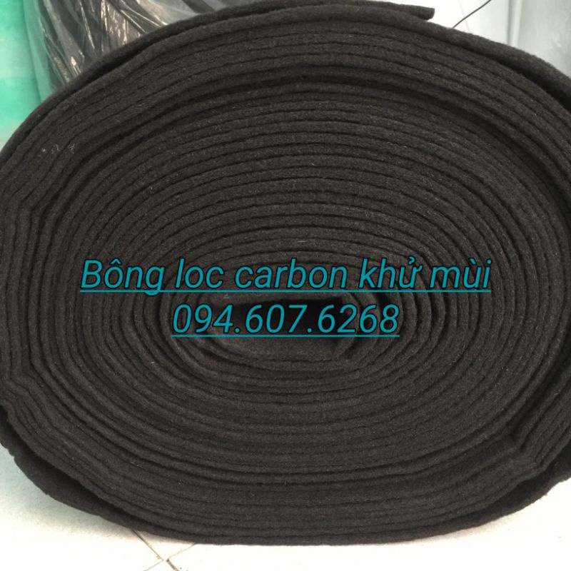 Tấm Lọc Khử Mùi Than Hoạt Tính Cho Máy Hút Mùi Nhà Bếp Kích Thước 50cm x 50cm x 3~5mm