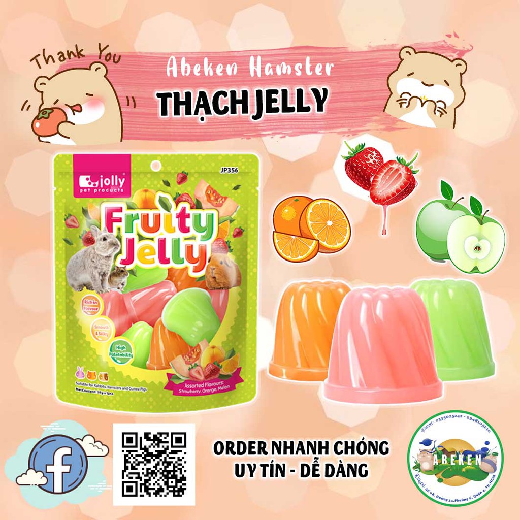 Jelly trái cây cho hamster giải nhiệt