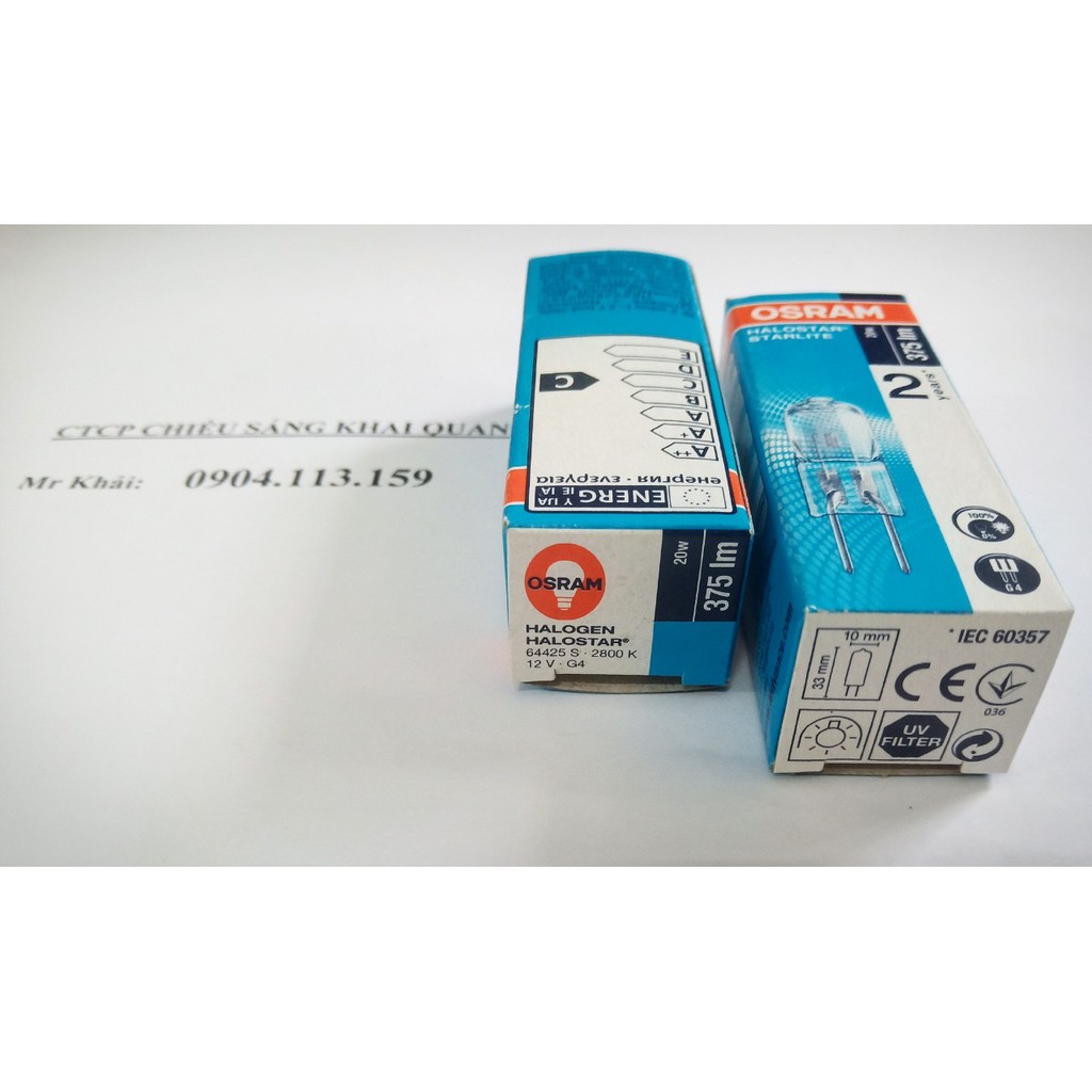 Bóng halogen 12V 20W Osram 64425S