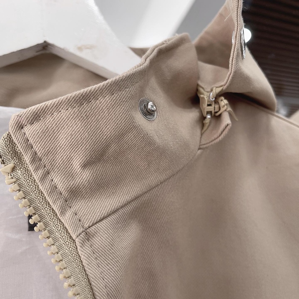 [sẵn] Áo khoác kaki trơn nón rộng (ảnh thật tại shop) Tanazi Closet