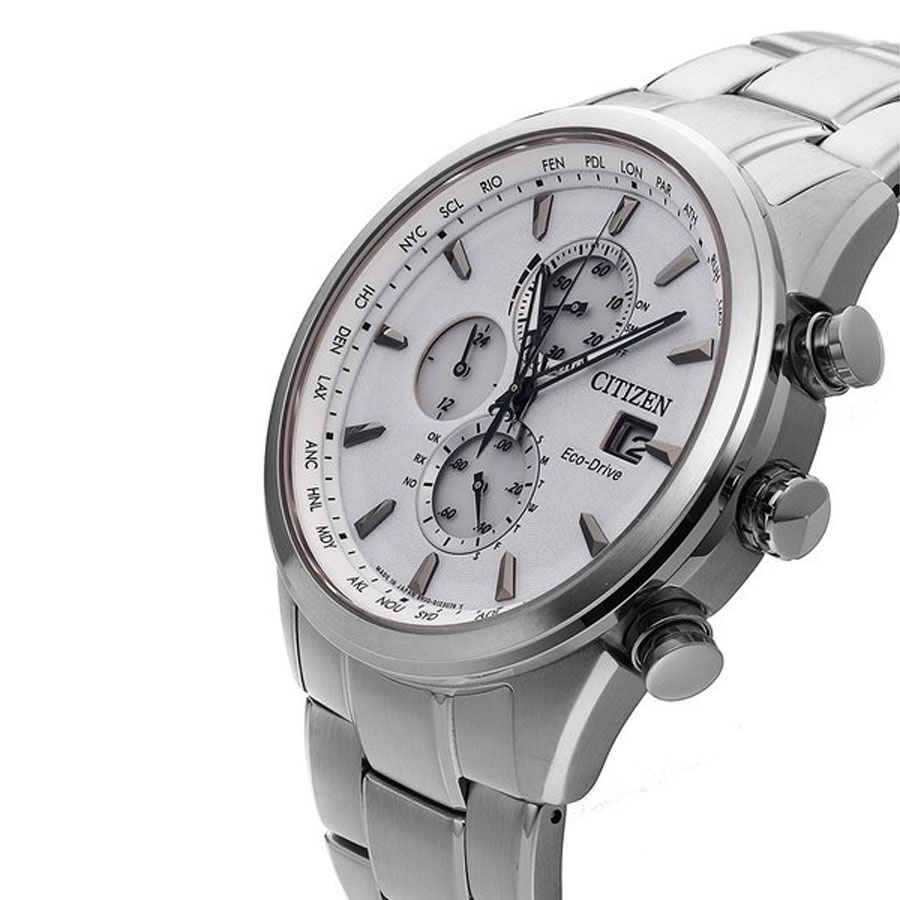 Đồng Hồ Nam Citizen Đa Chức Năng Dây Thép Không Gỉ AT8015-54A - Mặt Trắng (Sapphire)