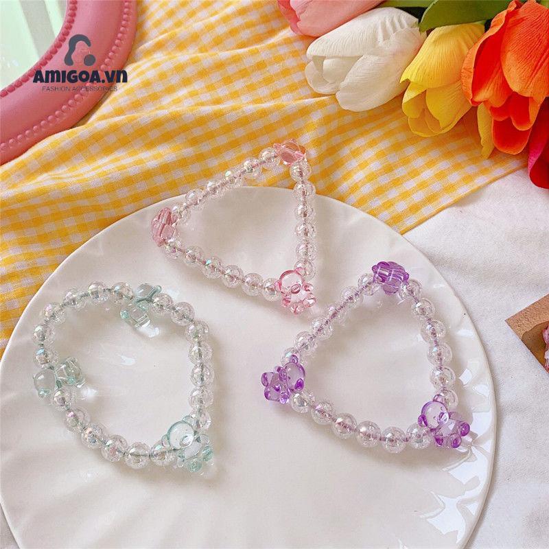 ✨✨Dây buộc tóc trang trí họa tiết gấu đáng yêu nữ tính