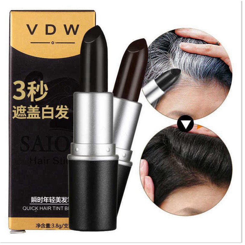Nhuộm tóc tạm thời 🔖1 ĐỔI 1 🔖 Cây son nhuộm tóc Saion giúp che phủ tóc bạc nhanh chóng, an toàn cho da đầu 8496 | BigBuy360 - bigbuy360.vn
