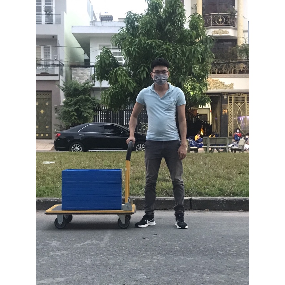 Thùng Đựng Đồ 65L Loại Siêu Dày (2.4Kg) - Hộp Để Đồ Gấp Gọn Đa Năng , Để Cốp Sau Ô Tô - Tiện Lợi , Nhựa PP Cao Cấp