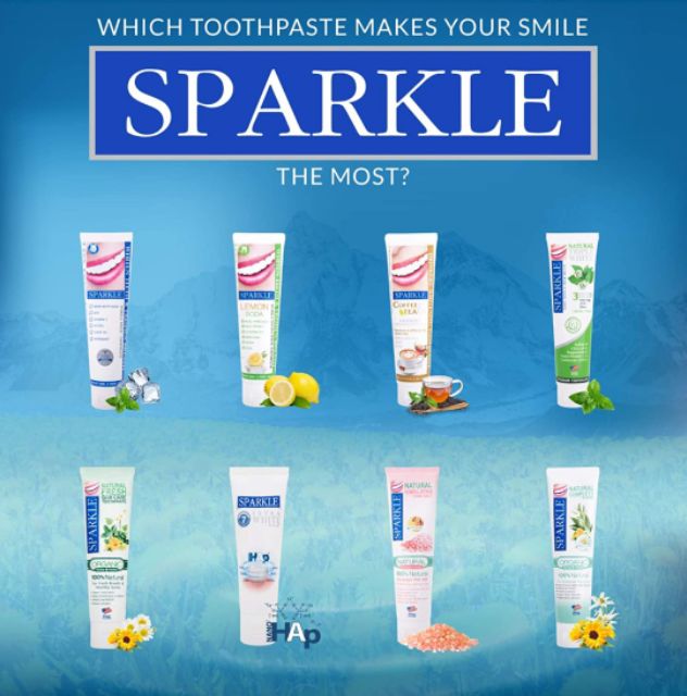 [HÀNG THÁI LAN CHÍNH HÃNG]Kem đánh răng Sparkle Natural Organic 100g