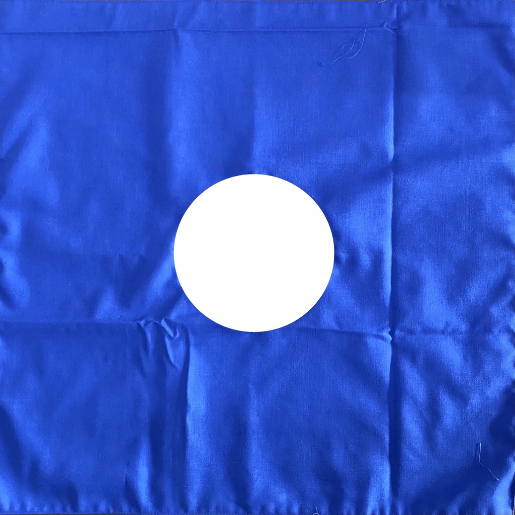 Xăng mổ 2 lớp khoét lỗ ( xanh blu ) 50x50cm