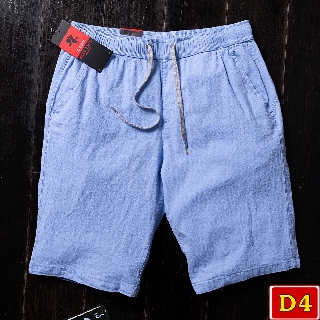 [HOT] Quần short đũi nam Maxtino màu xanh dương nhạt, vải đũi co giãn 4 chiều mặc mát, vải không nhăn không bị nhàu.