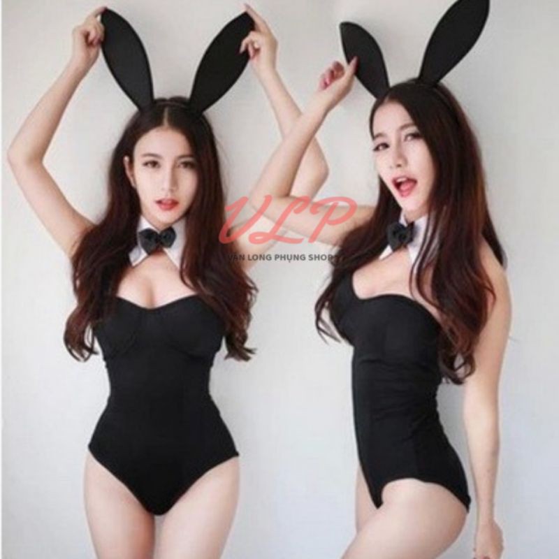 [CÓ TẤT] FULL SET COSPLAY THỎ ĐEN SIÊU XINH (DN22)