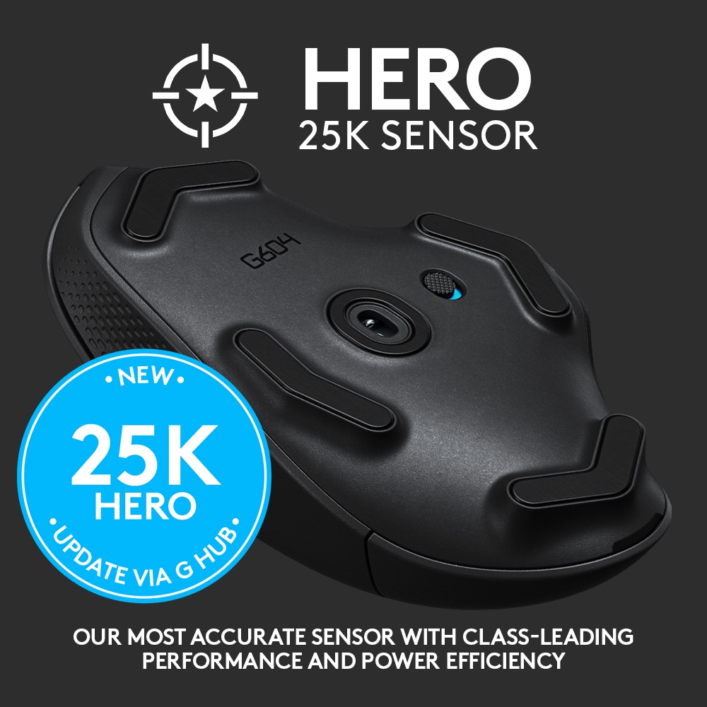 Chuột Logitech G604 Hero Lightspeed Wireless cảm biến hero 16k kết nối wireless, bluetooth chính hãng tại vanphongstar